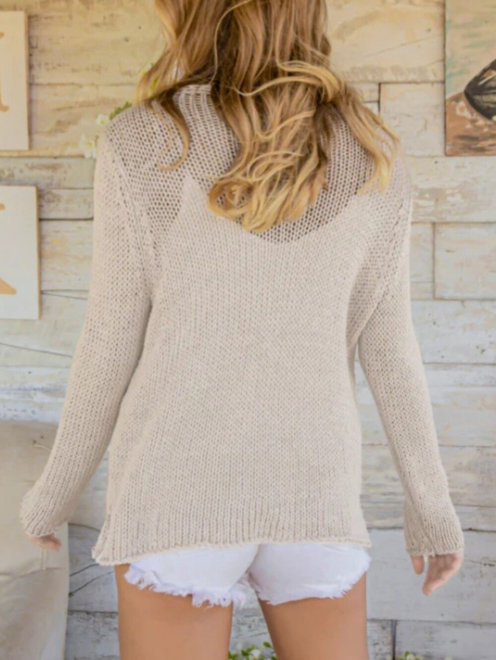 Wooden Ships Knit Cotton Blend Sweater.  Retail Price $148 - Picture 2 of 6